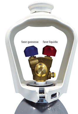 R-744 Valvola bombola Refrigerante CO2 R744